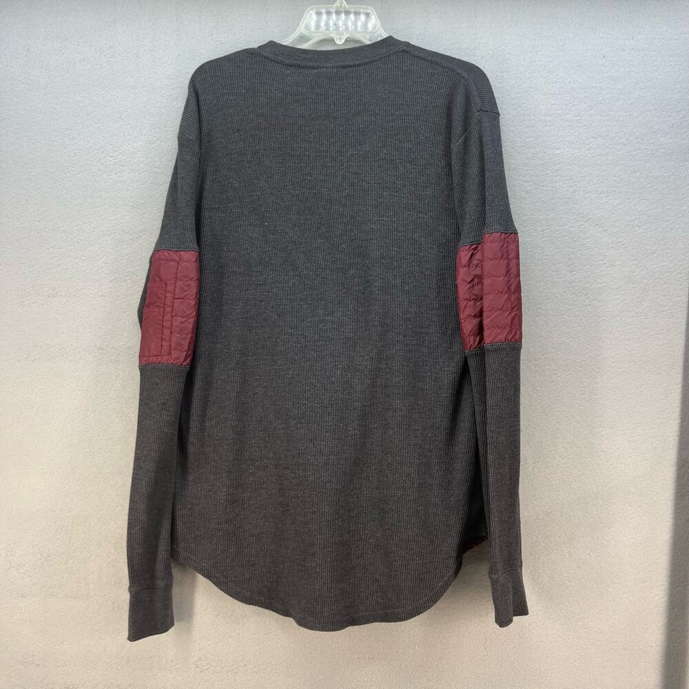 Southpole Top Women's XL Grey Maroon Crew Neck Pullover Sweatshirt Gorpcore - Picture 10 of 12